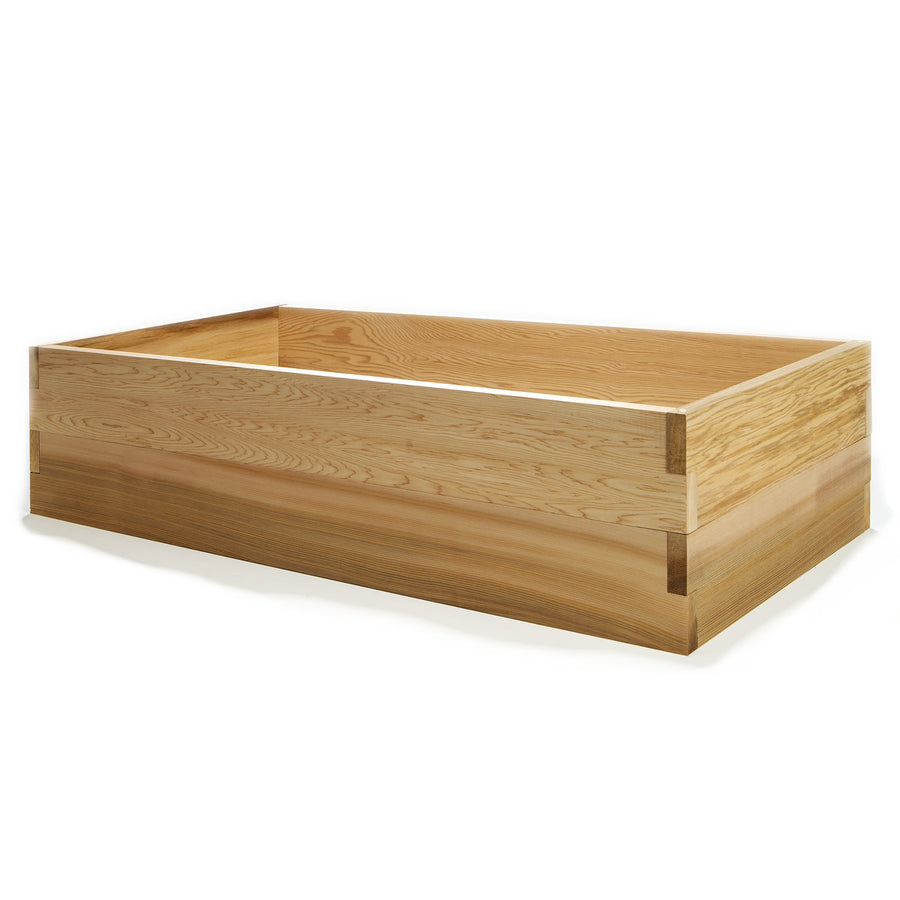 raised wooden garden planters box