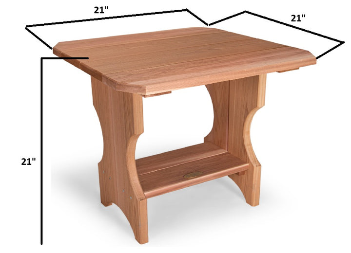 Adirondack Magazine Cedar Table ST24