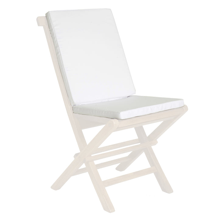 white hinged chair cushion