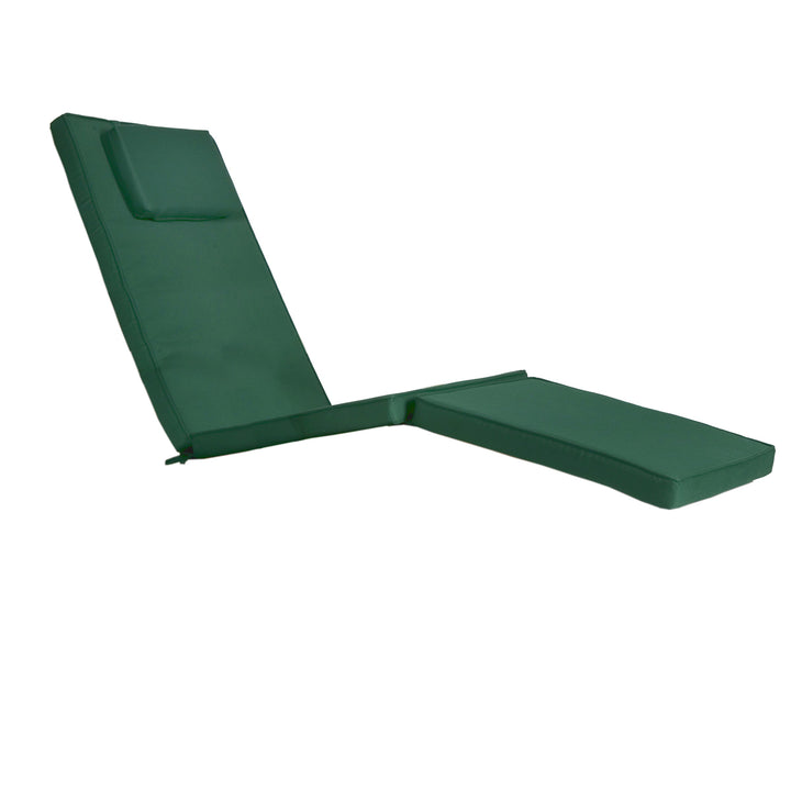 green cushions steamer chair