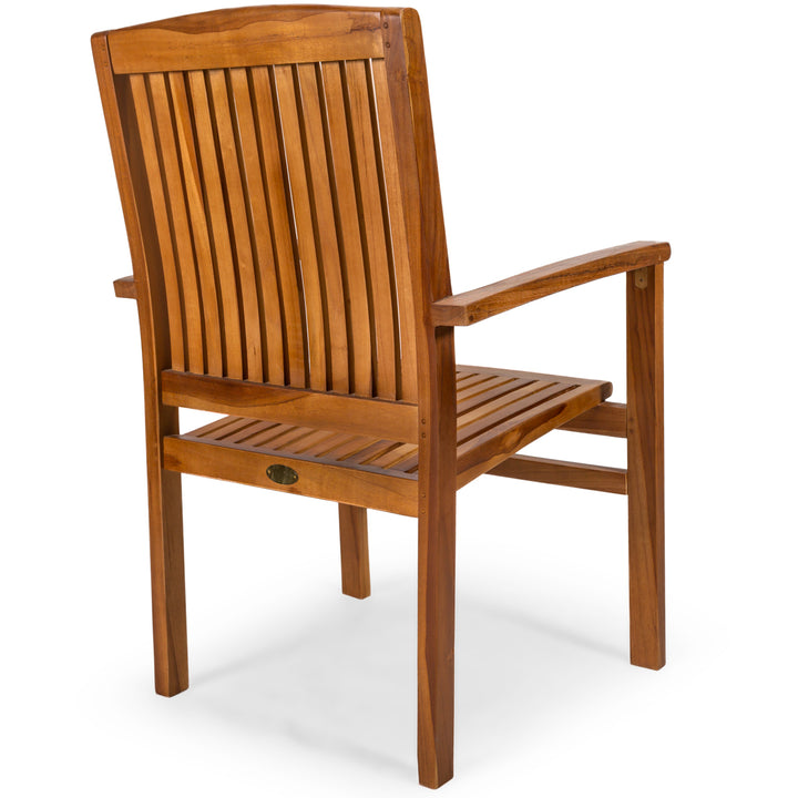 teak folding wooden arm chair