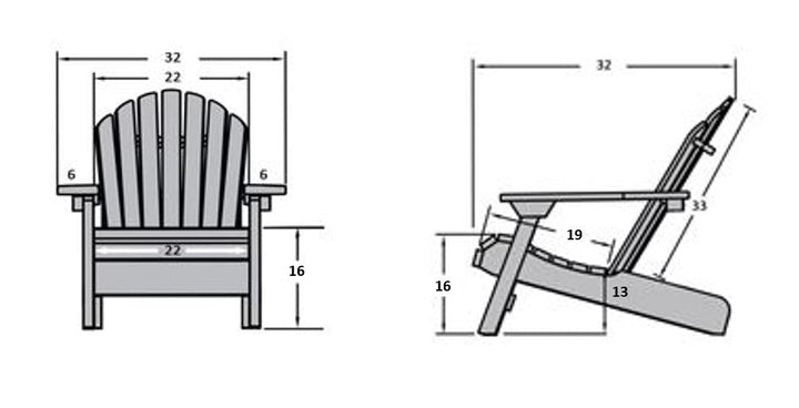 Highland Straightback Adirondack Chair